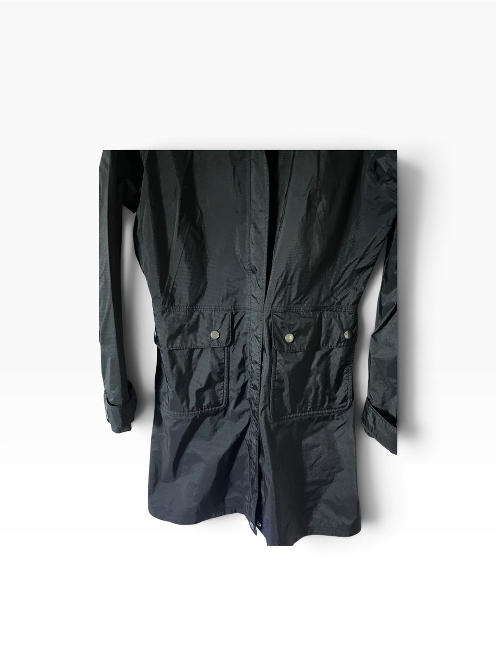 Patagonia Black Hooded Rain  Coat Women Size S - Picture 4 of 8